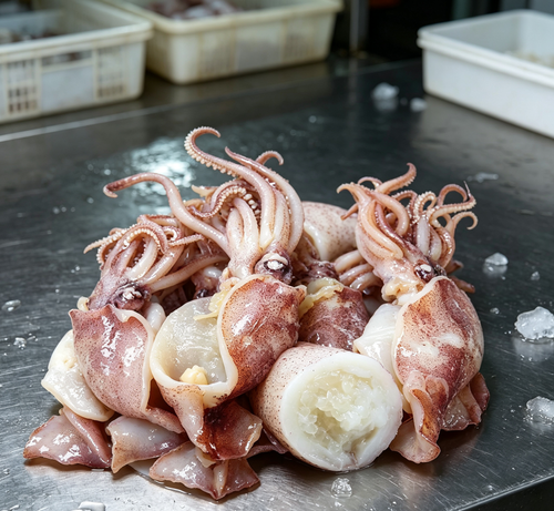 Fresh Raw Squid: Plump, Tender, and Perfect for Cooking