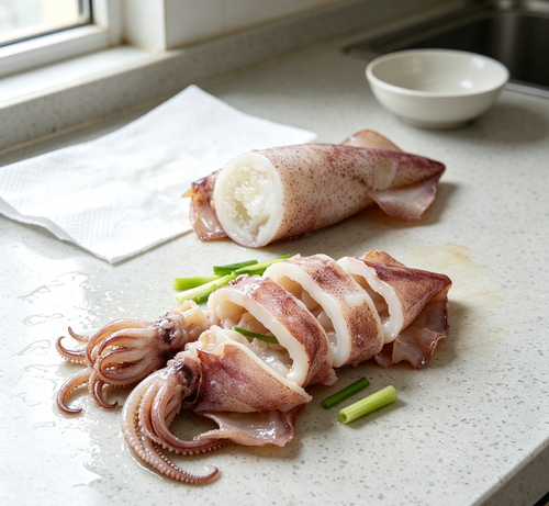 Fresh Raw Squid: Plump, Tender, and Perfect for Cooking