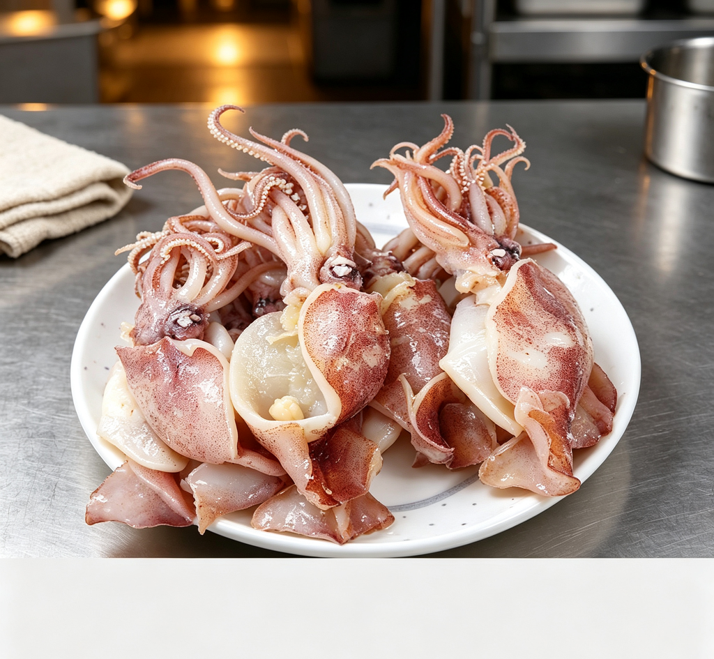 Fresh Raw Squid: Plump, Tender, and Perfect for Cooking