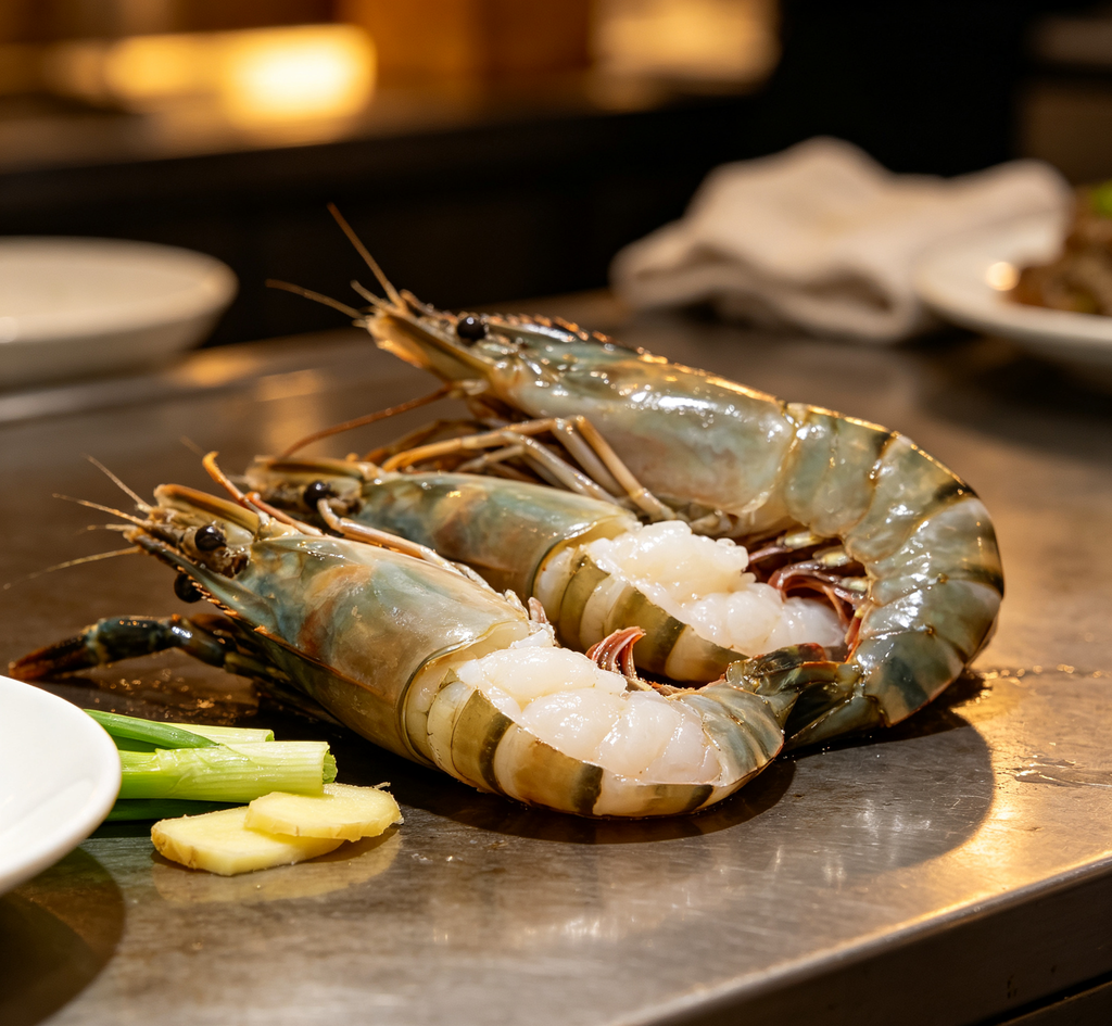 Plump & Juicy Wild-Style Prawns: Fresh Catch, Ready to Savor