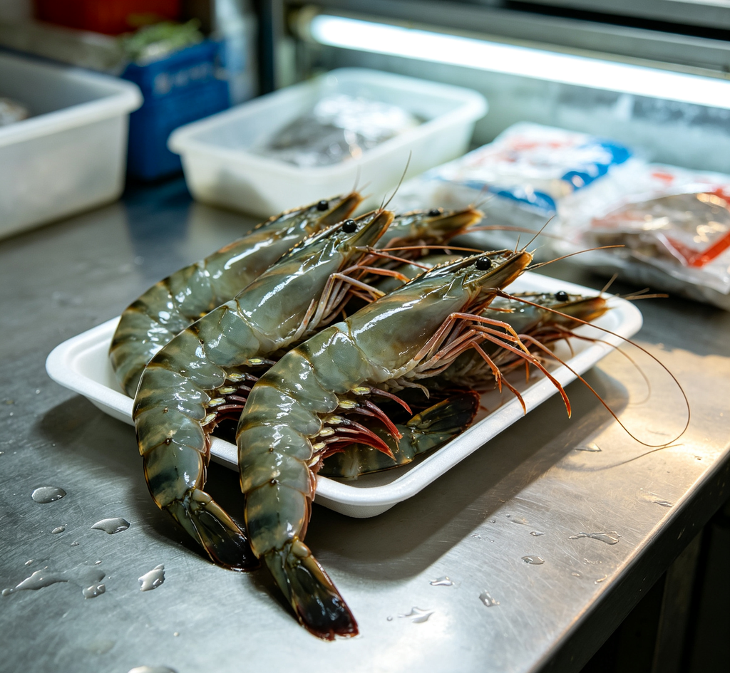 Plump & Juicy Wild-Style Prawns: Fresh Catch, Ready to Savor