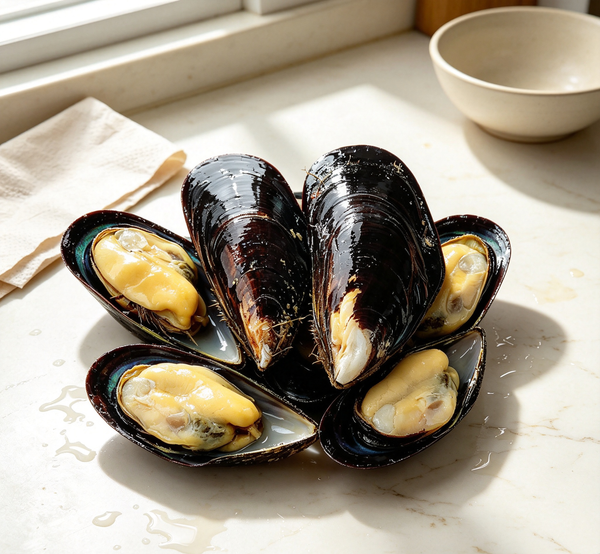 Freshly Steamed Mussels