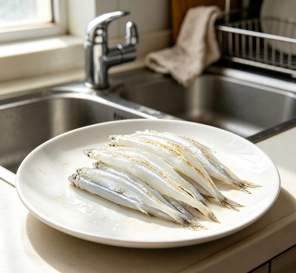 Fresh Silver Sprats: Delicate Sea Delicacy